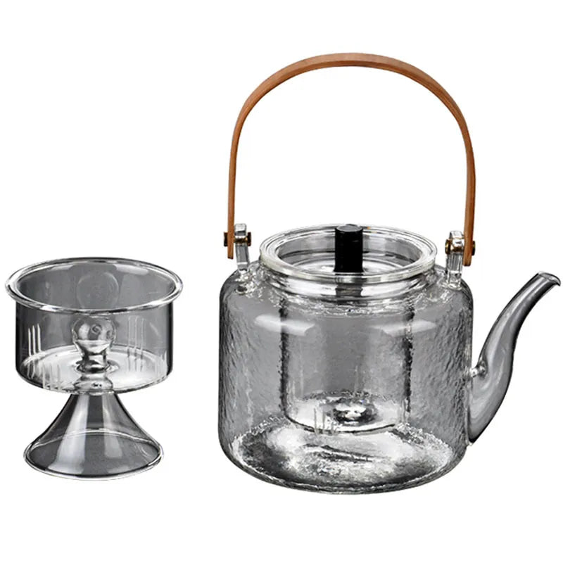 Kettle Electric Pottery Stove Heating Filter Glass Steaming Teapot Tea Cooker Fl