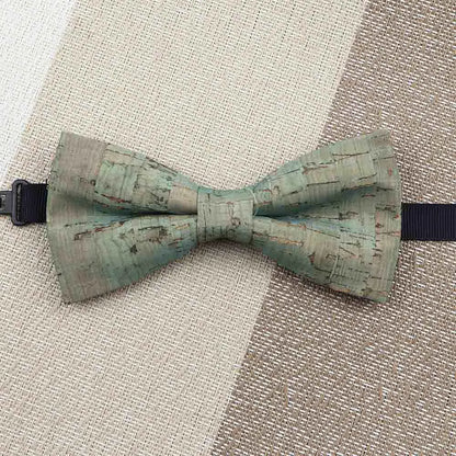 Fashion New Cork Wood Kids Bow Ties Novelty Handmade Fancy Bowtie Adjustable Butterfly Party School Children Accessories