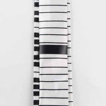 Men's Fashion Neckties Helloween Festival Christmas Tie Soft Designer  Character Necktie Music Score Piano Guitar