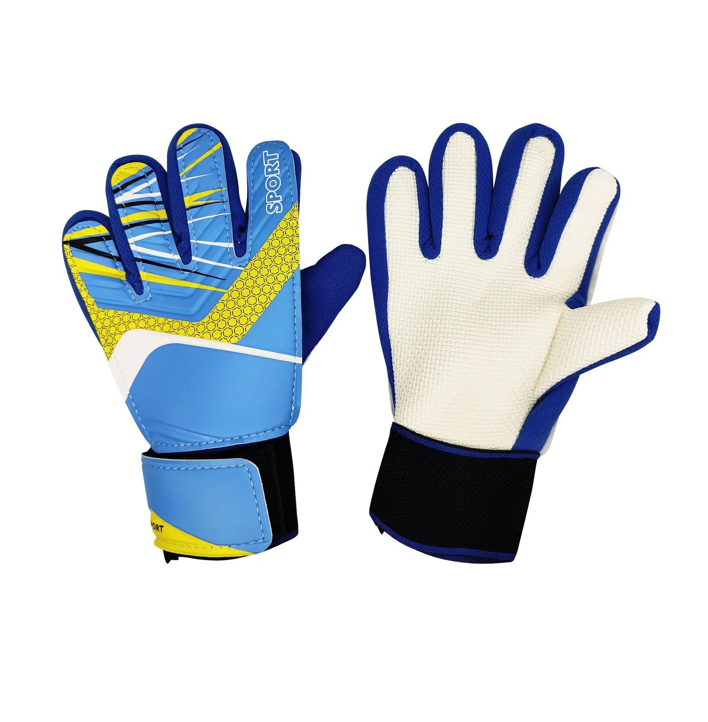 Kid's Soccer Goalkeeper Gloves Guantes De Portero for Children 5-16 Years Old Soft Goalkeeper Gloves Size 5/6/7