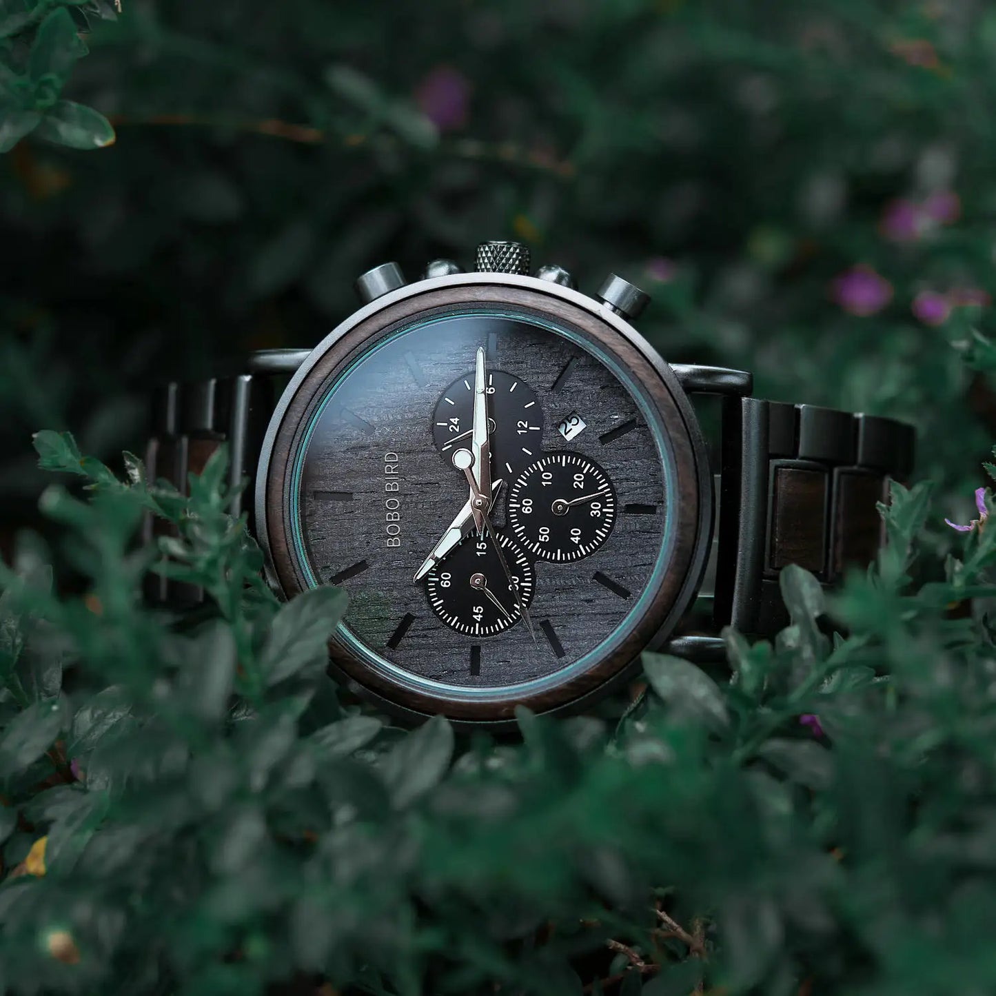 BOBO BIRD Luxury Wood Stainless Steel Men Watch Stylish Wooden Timepieces Chronograph Quartz Watches Relogio Masculino Man