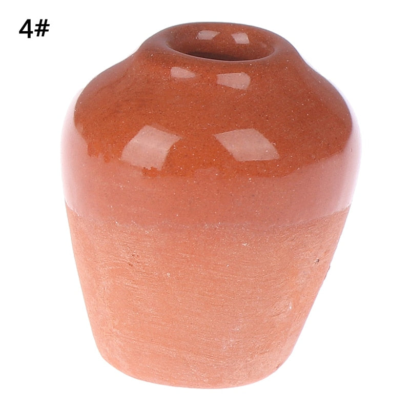 1/2/3/5/7/9pcs/Set Dollhouse Mini Ceramic Porcelain Vase Accessories Doll House Miniatures 1:12 Accessories Decorative Miniature