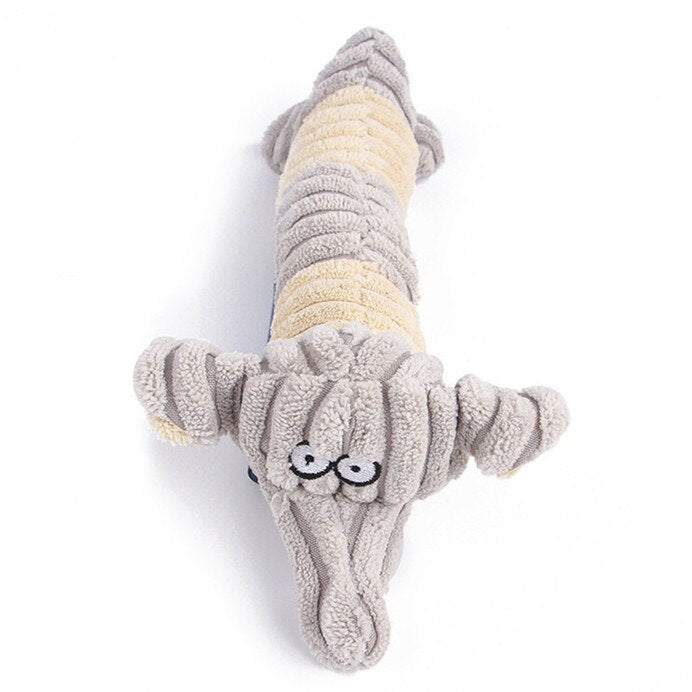 2023 New Cute Plush Toys Squeak Pet Wolf Rabbit Animal Plush Toy Dog Chew Squeaky Whistling Involved Squirrel Dog Toys