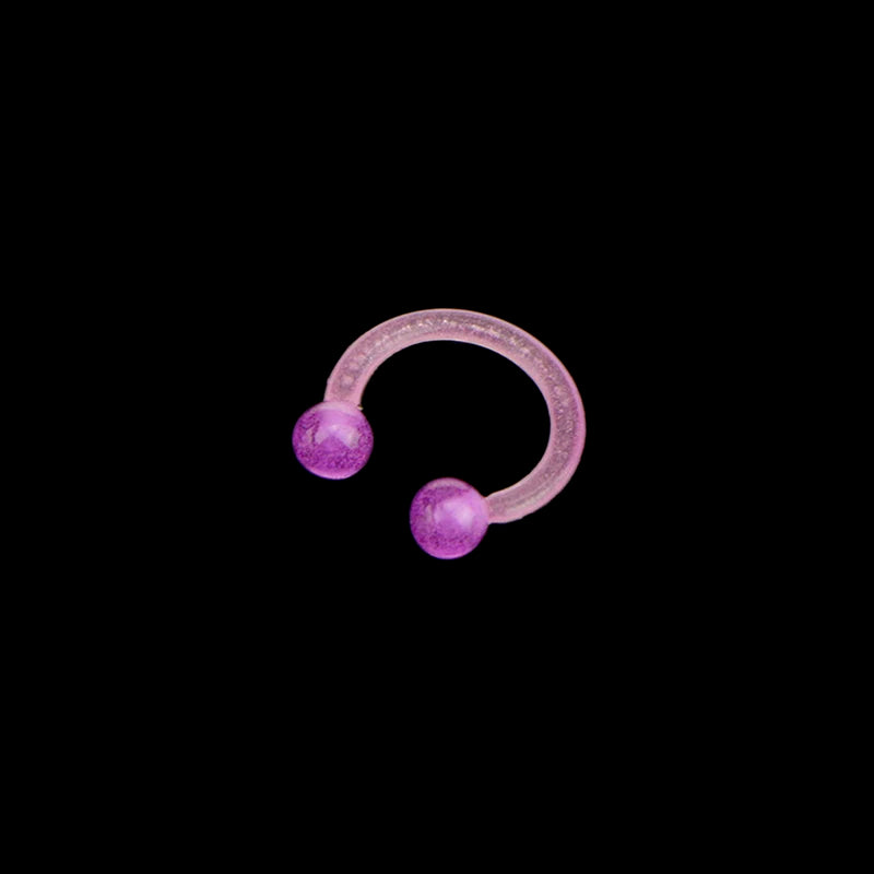 10pcs/20pcs  Luminous Acrylic Tongue Ring for Women Ear Septum Nipple Piercing Bar Bell Navel Lip Eyebrow Piercing Body Jewelry