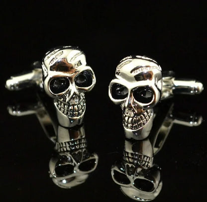 Skull Cufflinks 28 Vintage Skeleton Designs Men's Designer Cuff Links