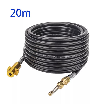 6~20 Meters 2320psi 160bar High Pressure Washer Sewer Drain Water Cleaning Hose Pipe Cleaner for Karcher K2 K3 K4 K5 K6 K7