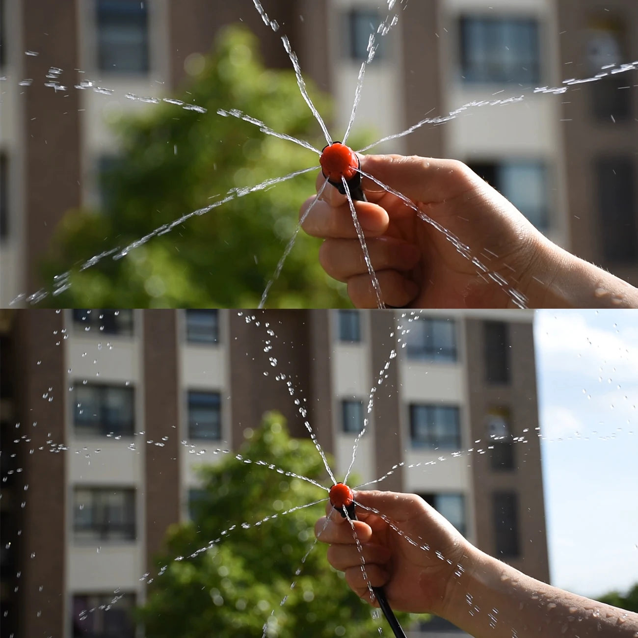 30-500pcs Adjustable 1/4 Irrigation Misting Dripper Sprinkler Emitter Micro Drip Garden Watering Tool Balcony Yard Greenhouse