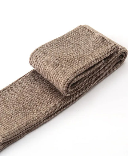 Sparsil Women Winter Arm Warmers Cashmere Fingerless Long Gloves Solid Warm Mittens Elbow Thread Knitted Sleeves 50cm Glove