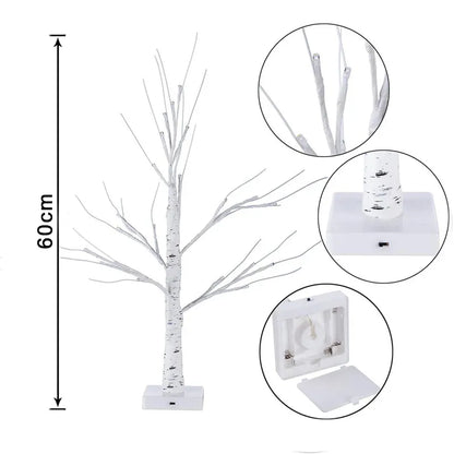 Ramadan Decorations Led Birch Tree Light EID Mubarak Decoration for Home Artificial Tree Lamp Ramadan Kareem Eid Al Adha Party