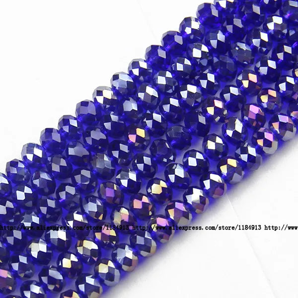 JHNBY Round Shape Upscale Austrian Crystal Beads High Quality 6mm 50pcs Loose Beads Rondelles Glass Ball Bracelet Jewelry DIY