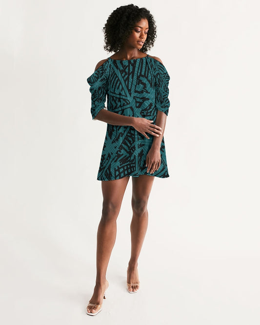 Women's Palm Caye II Open Shoulder A-Line Dress