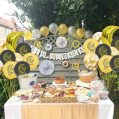 Eid Mubarak Decoration Kareem Happy Ramadan Decoration Muslim Islamic Muslim Festival Decoration Ramadan Supplies Aid Mubarek