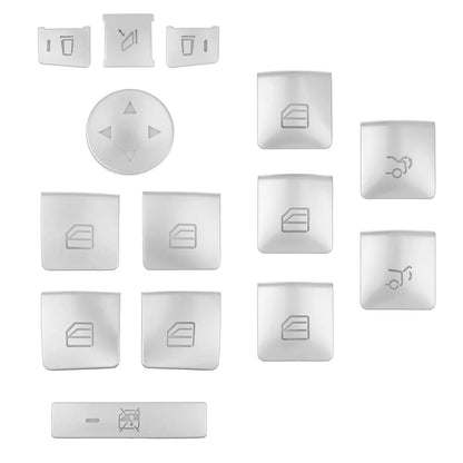 AngelguoguoCar Window Glass Lift Button Trim Cover Sticker for Mercedes Benz a/B/C(w204)/E(w212)/Gla /CLA/ GLK/ GLE-class