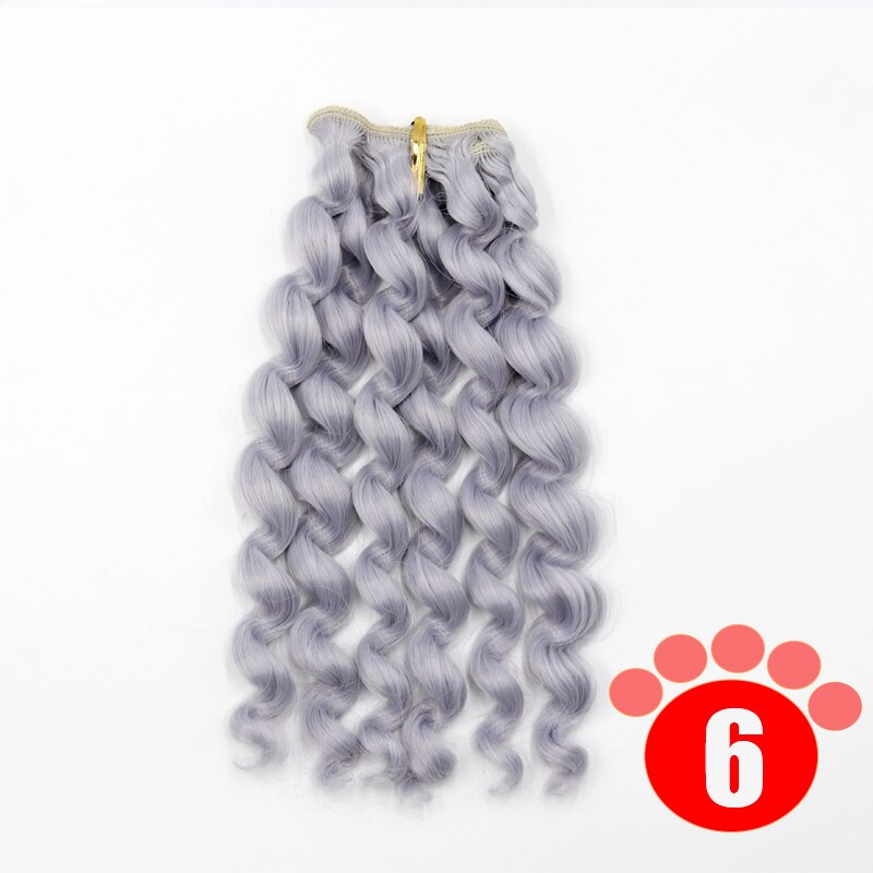 Msiredoll Bjd Wig Accessories 1piece 20*100CM Doll Hair for 1/3 1/4 1/6 1/12  Curly Doll Hair Bjd Wig Diy