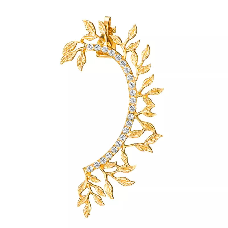 Modyle 2019 New Fashion Elegant Vintage Punk Gothic Crystal Rhinestone Ear Cuff Wrap Stud Clip Earrings