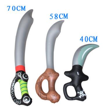 2018 New Inflatable Outdoor Toys Kids Garden Yard Toys Kids Toys Pirate Swords Shape Anime Inflatable Swords Children