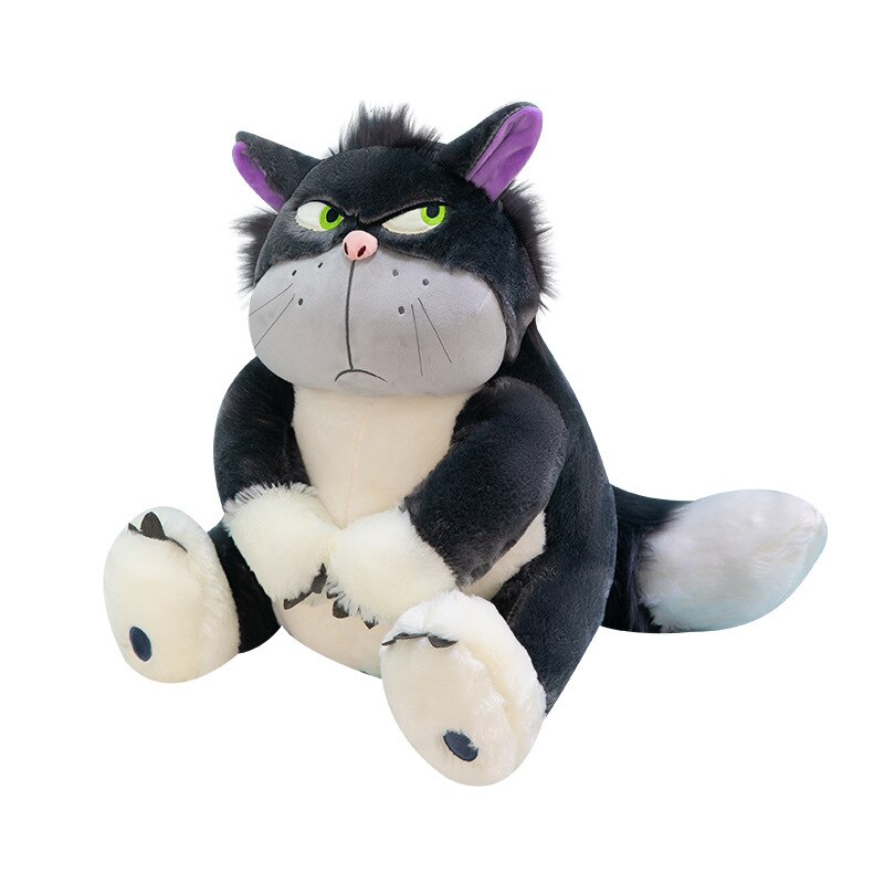 Disney Lucifer Plush Cartoon Cute Ugly Cat Doll Sitting in Tokyo Disney Plush Doll Cinderella Colleagues Spoof Doll Kids