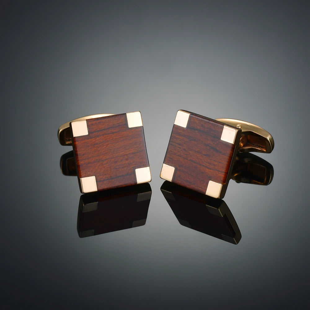 New Arrive Shirt Cufflinks Festival Christmas Cuff Links for Wedding Party Fashion Wooden/Knot/Dragon Men Sleeve Shirt Cufflinks