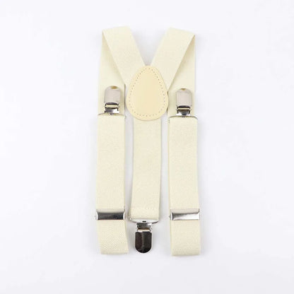 Solid Color Children Belt Baby Boys Suspenders Polyester Y-Back Braces Adjustable Elastic Kids
