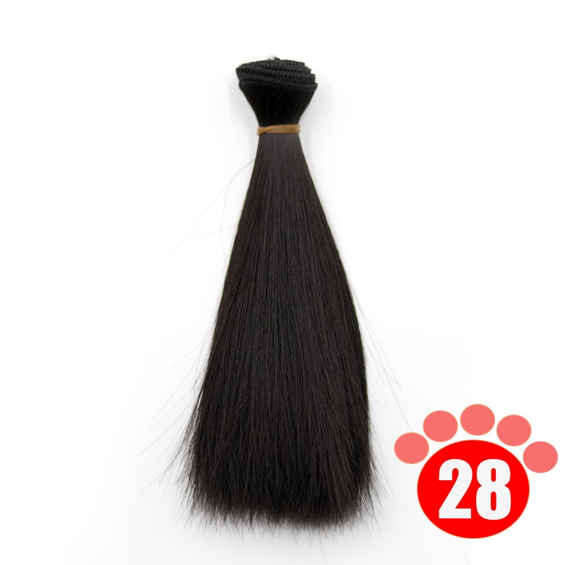 Msiredoll Bjd Wig 15*100CM or 20*100CM or 25*100CM Doll Hair for 1/3 1/4 1/6  Straight Hair Doll Hair Bjd Wig Diy