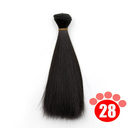 Msiredoll Bjd Wig 15*100CM or 20*100CM or 25*100CM Doll Hair for 1/3 1/4 1/6  Straight Hair Doll Hair Bjd Wig Diy