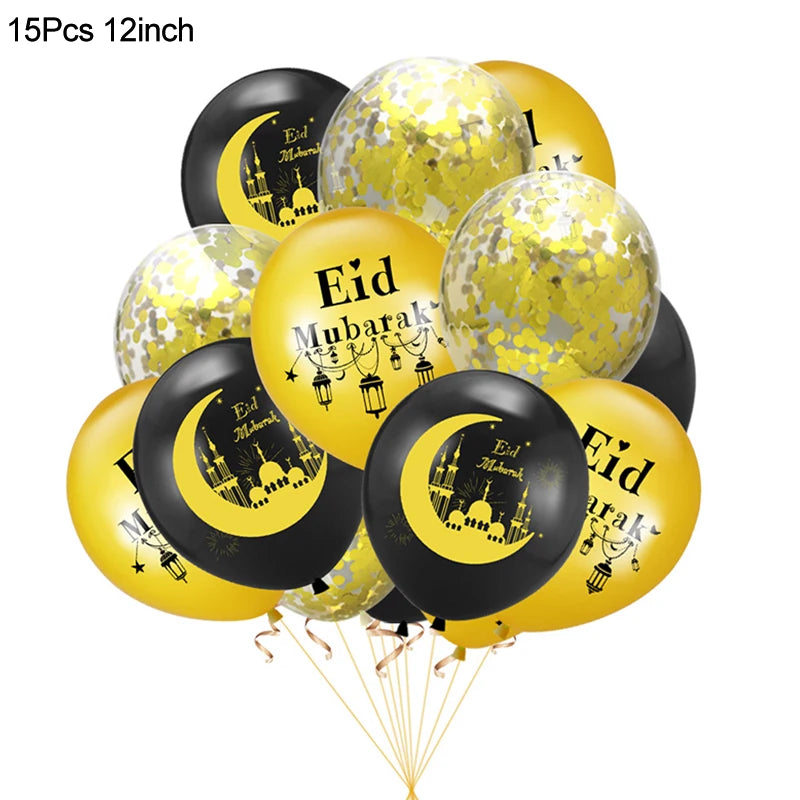 Wooden EID Mubarak Decoration Ramadan Mubarak Ornaments Islamic Muslim Pendant Eid Al Adha Party Supplies Ramadan Kareem