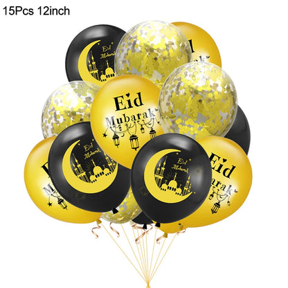 Wooden EID Mubarak Decoration Ramadan Mubarak Ornaments Islamic Muslim Pendant Eid Al Adha Party Supplies Ramadan Kareem