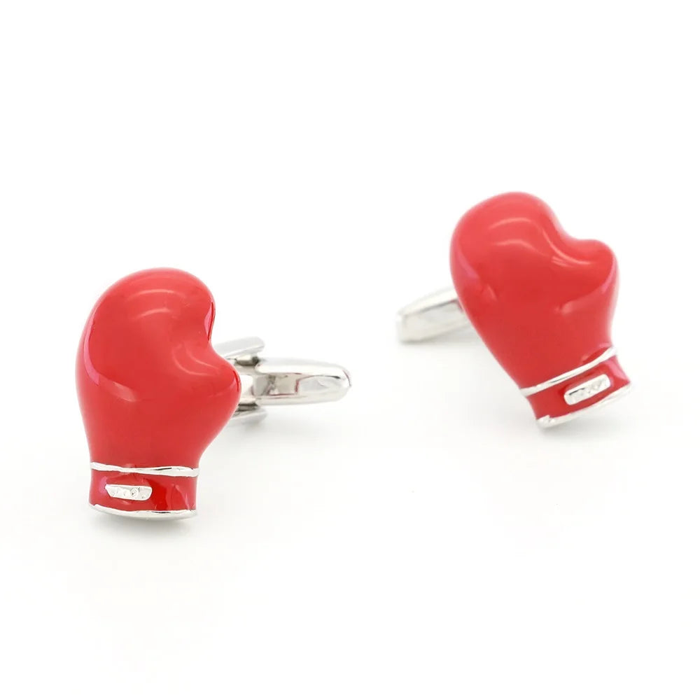 Men's Cufflinks Sport Series Rugby Golf Football Tennis Design Cuff Links for Men Copper Quality