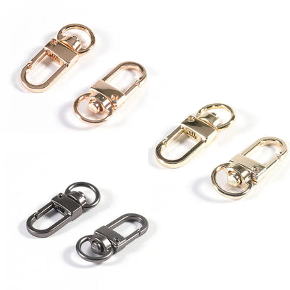 Louleur Key Chain Key Ring Keychain Bronze Rhodium Gold Color 28mm Long Round Split Keyrings DIY Jewelry Making