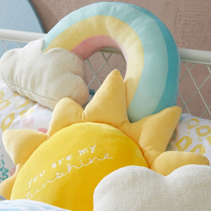 New Arrival Plush Rainbow Cloud Sun Toy Home Decoration Rainbow Cloud Pillow Cute Creative Weather Throw Pillow Kids Toys