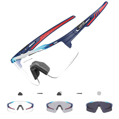 Kapvoe New Photochromic Men Women Sunglasses MTB Road Cycling Glasses Outdoor Sports Glasses UV400 Bicycle Eyewear Bike Goggles