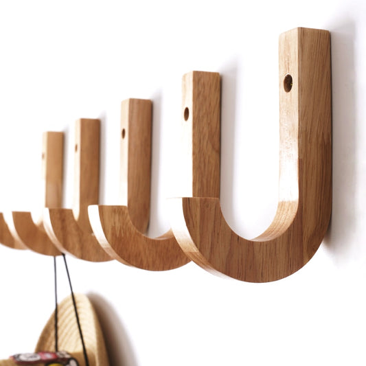 Wall Clothes Hanger Coat Wood Coat Rack Garden Hook Creative Hook Wall Hanger Wo