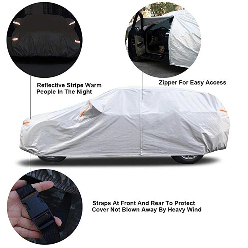 Kayme Waterproof Car Covers Outdoor Sun Protection Cover for Car for BMW E46 E60 E39 X5 X6 X3 Z4 E90 E36 E34 E30 F10 F30 Sedan