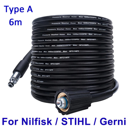 6~10m High Pressure Water Cleaning Hose Pipe Cord Pressure Washer Hose Car Washer Water Hose for Nilfisk STIHL Gerni HUSQVARNA