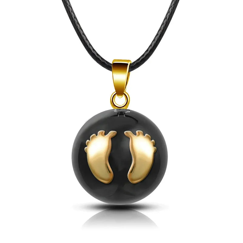 Eudora Harmony Ball Pendant Necklace Pregnancy Chime Ball Mexcian Bola Pendants Wishing Balls Fine Jewelry for Women