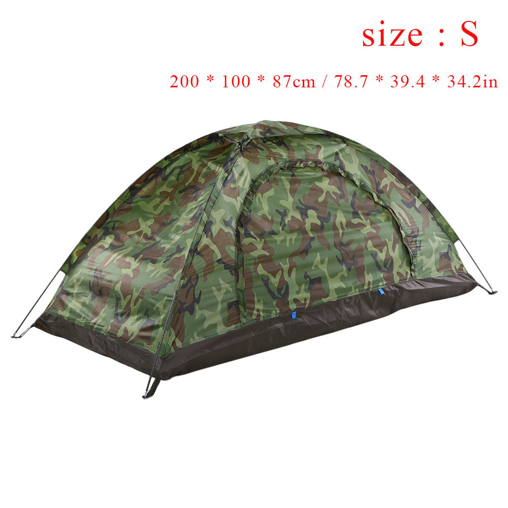 1.2KG TOMSHOO 2 Person Tent Ultralight Single Layer Water Resistance Camping Tent PU1000mm With Carry Bag for Hiking Traveling