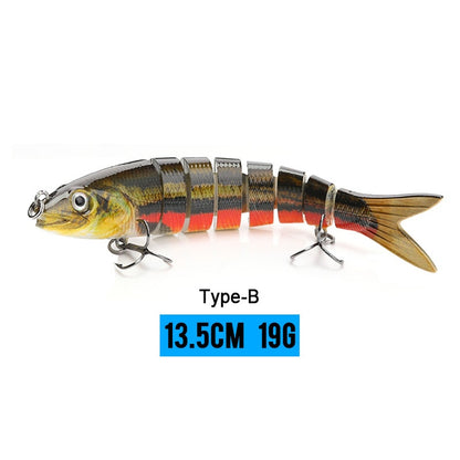 VTAVTA 10/14cm Sinking Wobblers Fishing Lures Jointed Crankbait Swimbait 8 Segment Hard Artificial Bait for Fishing Tackle Lure