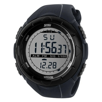 SKMEI Fashion Simple Sport Watch Men Military Watches Alarm Clock Shock Resistant Waterproof Digital Watch Reloj Hombre 1025