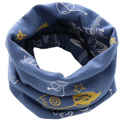 New Autumn Winter Girls Cotton Scarf Kids Scarf Bibs LIC Boys Girls Scarves Lovely Kids Collar Children Bufandas O Ring Scarf