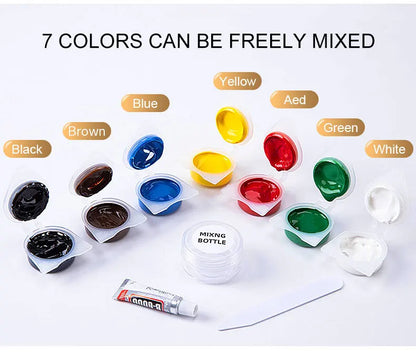 Leather Vinyl Repair Kit for Shoes Boots Car Seat Sofa Coats Holes Scratch Cracks Rips No Heat Liquid Leather Repair Tool