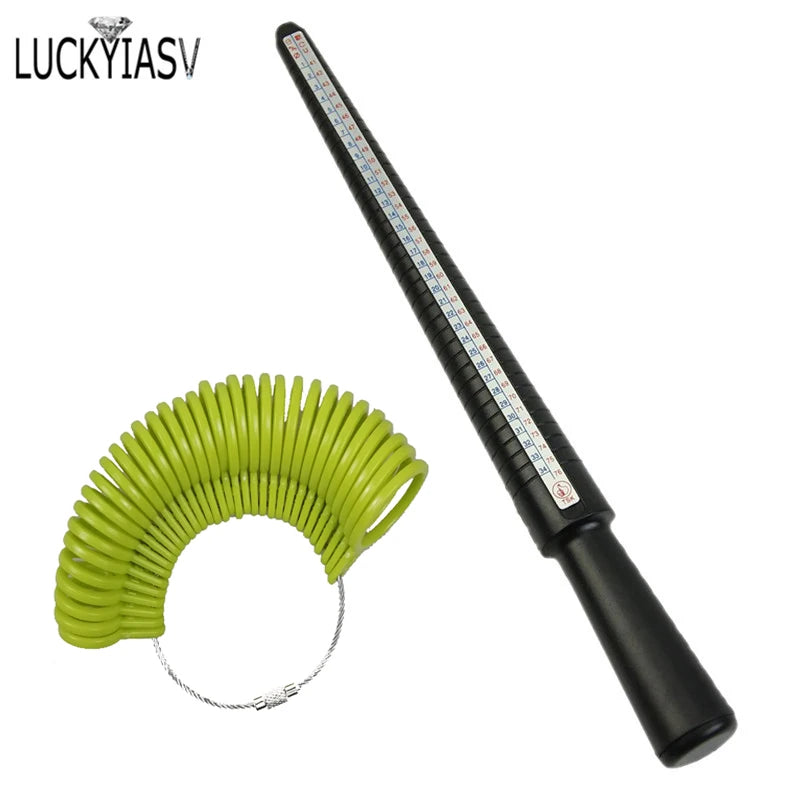 Jewellery Tools Ring Size Mandrel Stick Finger Gauge Ring Sizer Measuring Jewelry Tool Set Ring Size Jewellery Tools