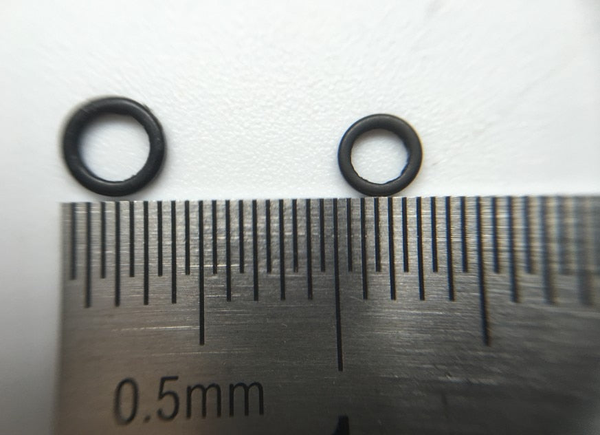 Rompin 100pcs/Bag 3.1mm 3.7mm Carp Fishing Round Rig Ring Fishing Tackle Accessories Quick Change O Rings