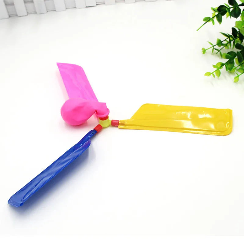 1Pcs Outdoor Toys Flying Inflatable Balloon UFO Traditional Classic Balloon Helicopter Fun Sports Children Play Flying Toys Ball
