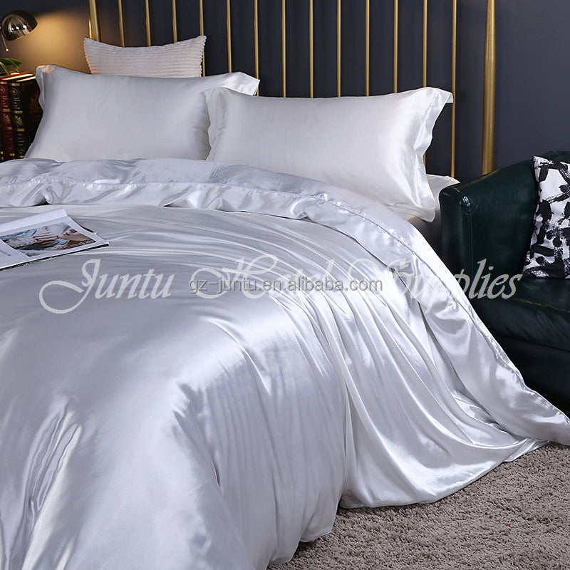 Juntu Customize Silk Bedding Set Mulberry Silk 4pcs Set