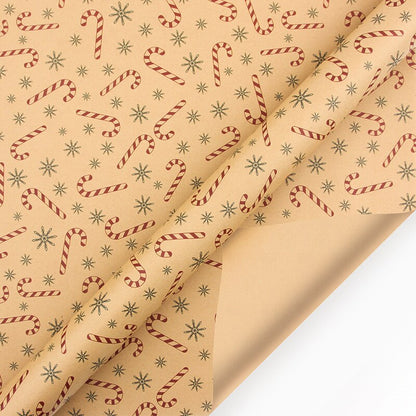 70X50cm Christmas Diy Kraft Wrapping Paper Printing Paper Christmas New Year Decoration Wrapping Paper