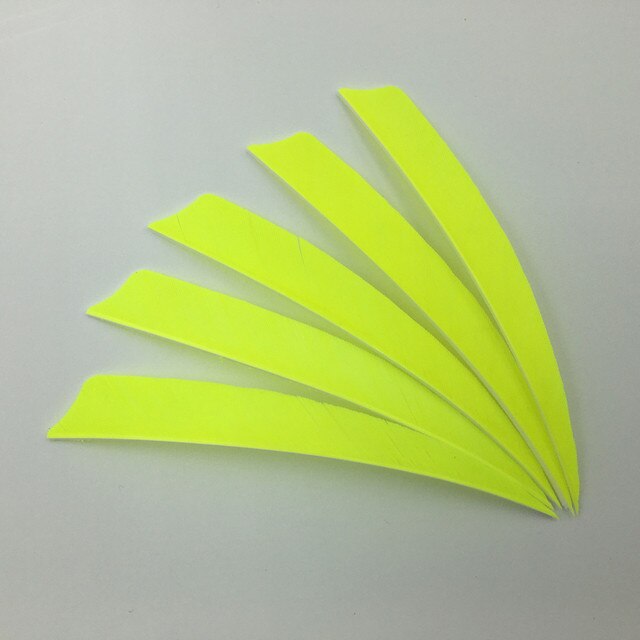 50 Pcs 5 Inch 9 Colors  Shield Turkey Feathers Arrow Feather Fletching for Any Wooden & Bamboo Arrow for Archery Hunting