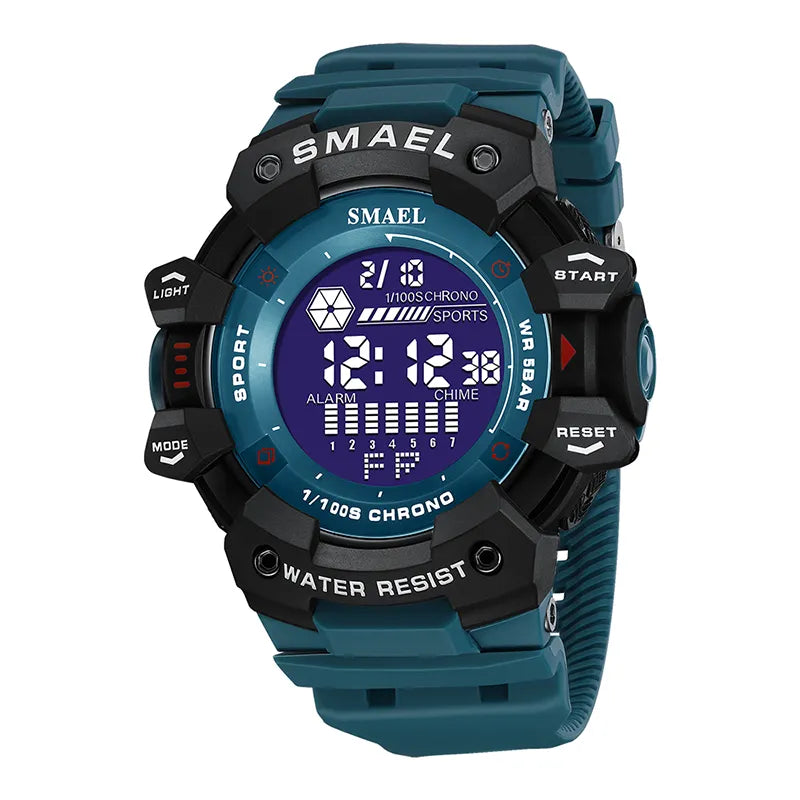 Mens Watch Military Water Resistant SMAEL Sport Watch Army Led Digital Wrist Stopwatches for Male 1802 Relogio Masculino Watches