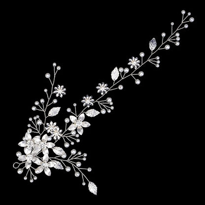 Miallo Classic Crystal Wedding Hair Vine Bridal Hair Jewelry Accessories Headpieces Women Headbands Princess Tiaras and Crowns