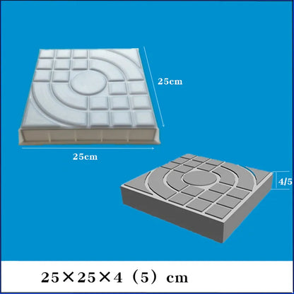 DIY Path Maker Concrete Mold Pavement Plastic Path Paving Cement Brick the Stone Road Paving Moulds Tool for Garden Decoration