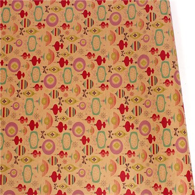 10pcs 50x70cm Christmas Packing Paper Retro Style Kraft Paper Christmas Hom